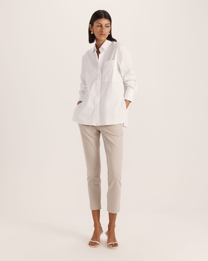 Tia Pull On Pant in STONE