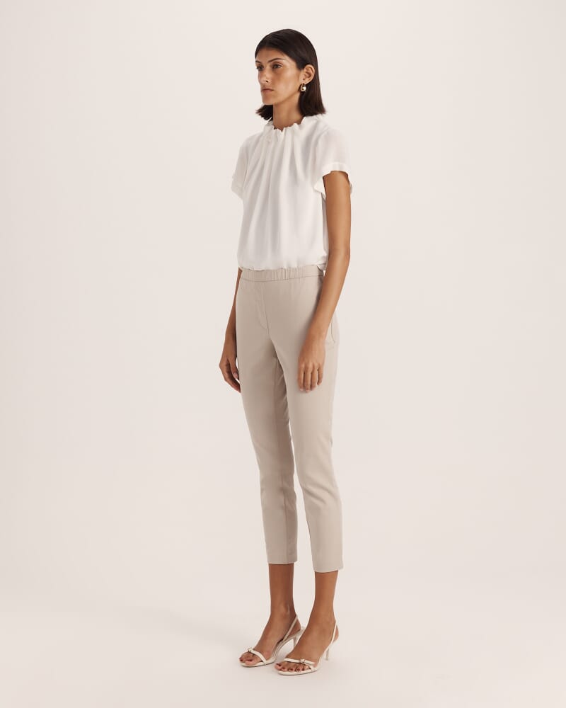 Tia Pull On Pant in STONE