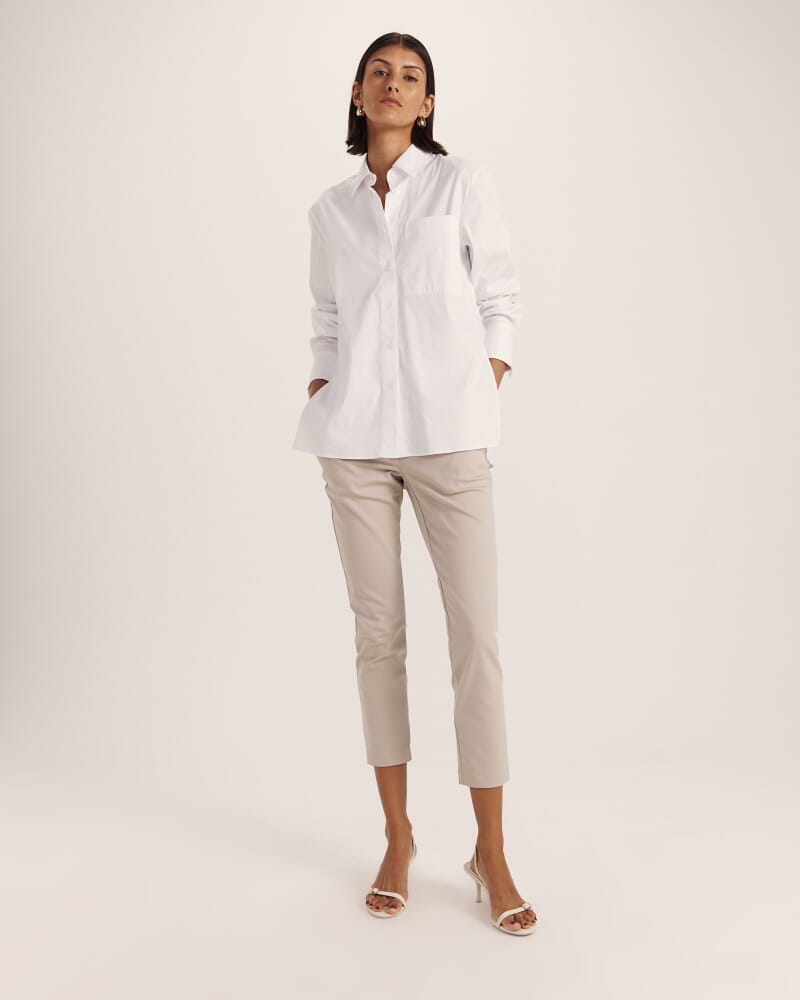 Tia Pull On Pant in STONE