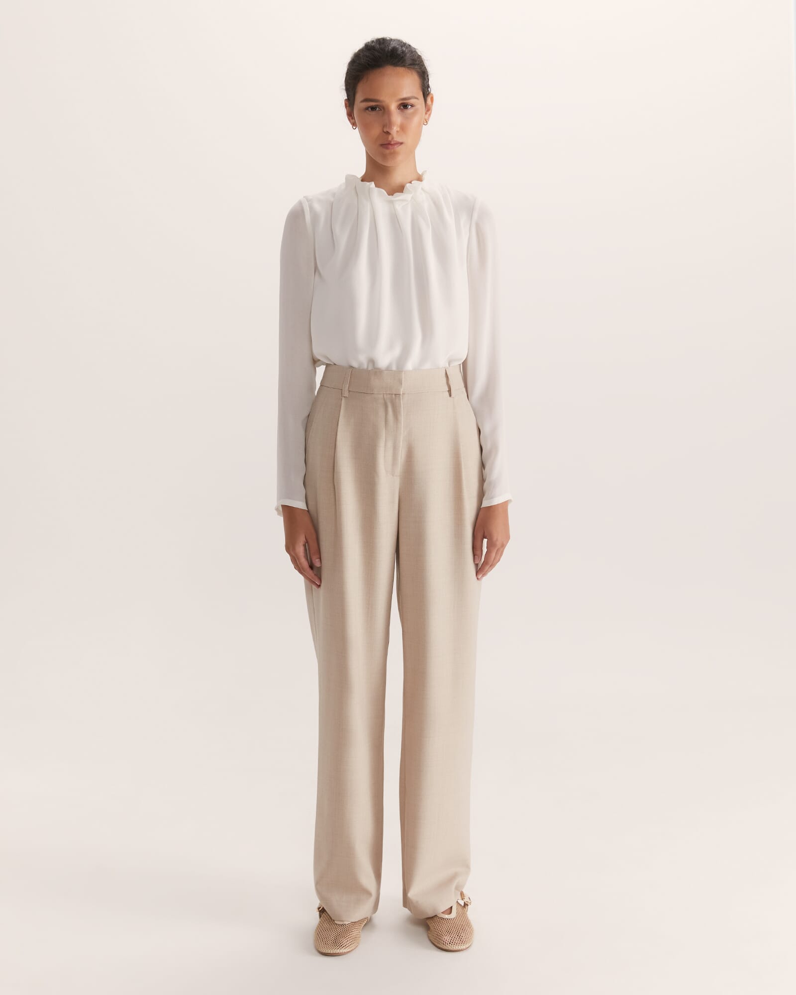 Willa High Neck Long Sleeve Top