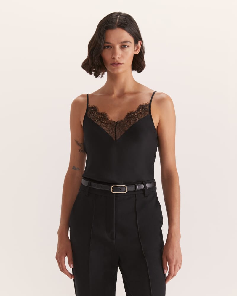 Sam Silk Cami in BLACK