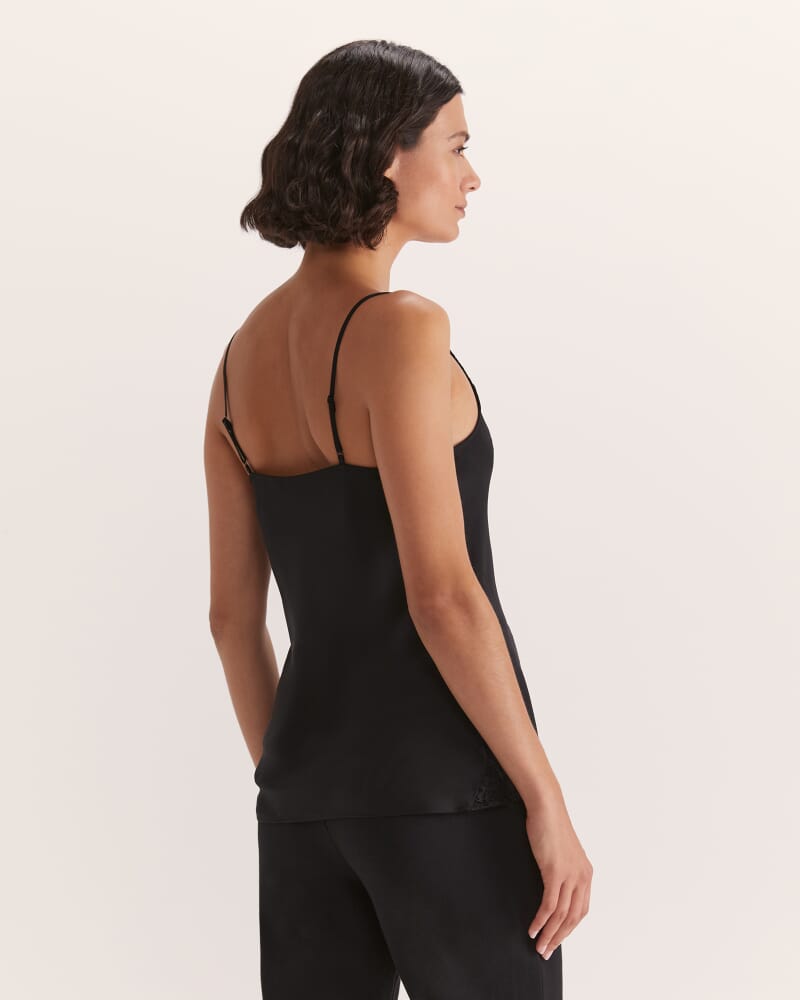 Sam Silk Cami in BLACK