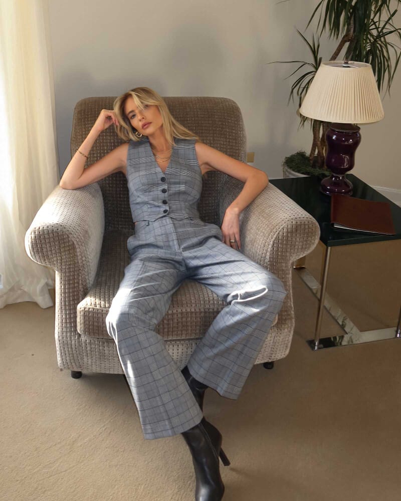 Arna Check Pant in MULTI