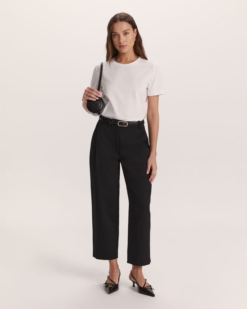Dharma Tuck Front Culotte in BLACK