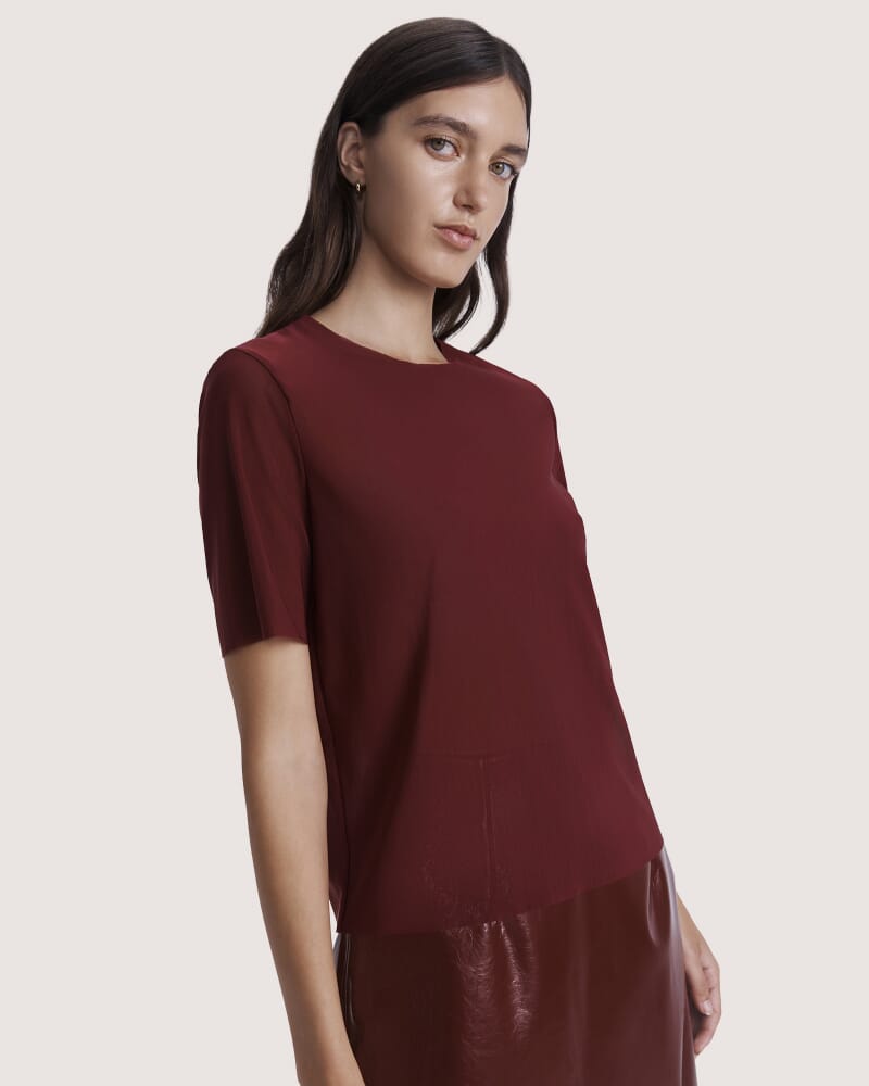 Mackenzie Short Sleeve Tee in BERRY