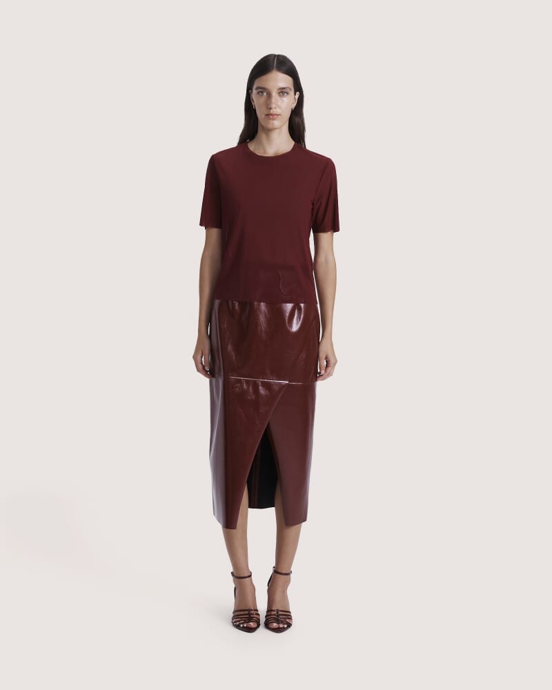 Mackenzie Short Sleeve Tee in BERRY