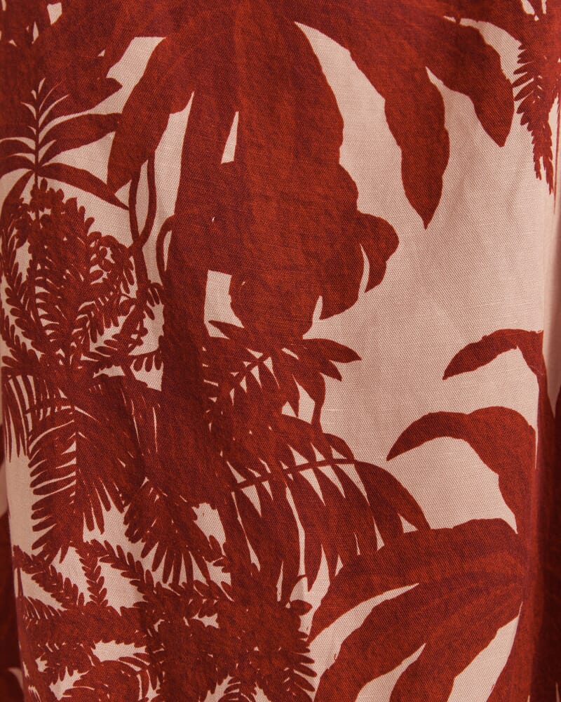 Brielle Midi Dress in RED MULTI