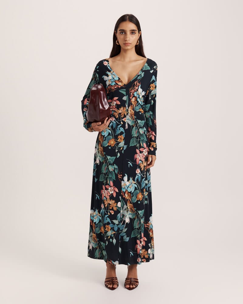 Harlow Long Sleeve Dress in MULTI