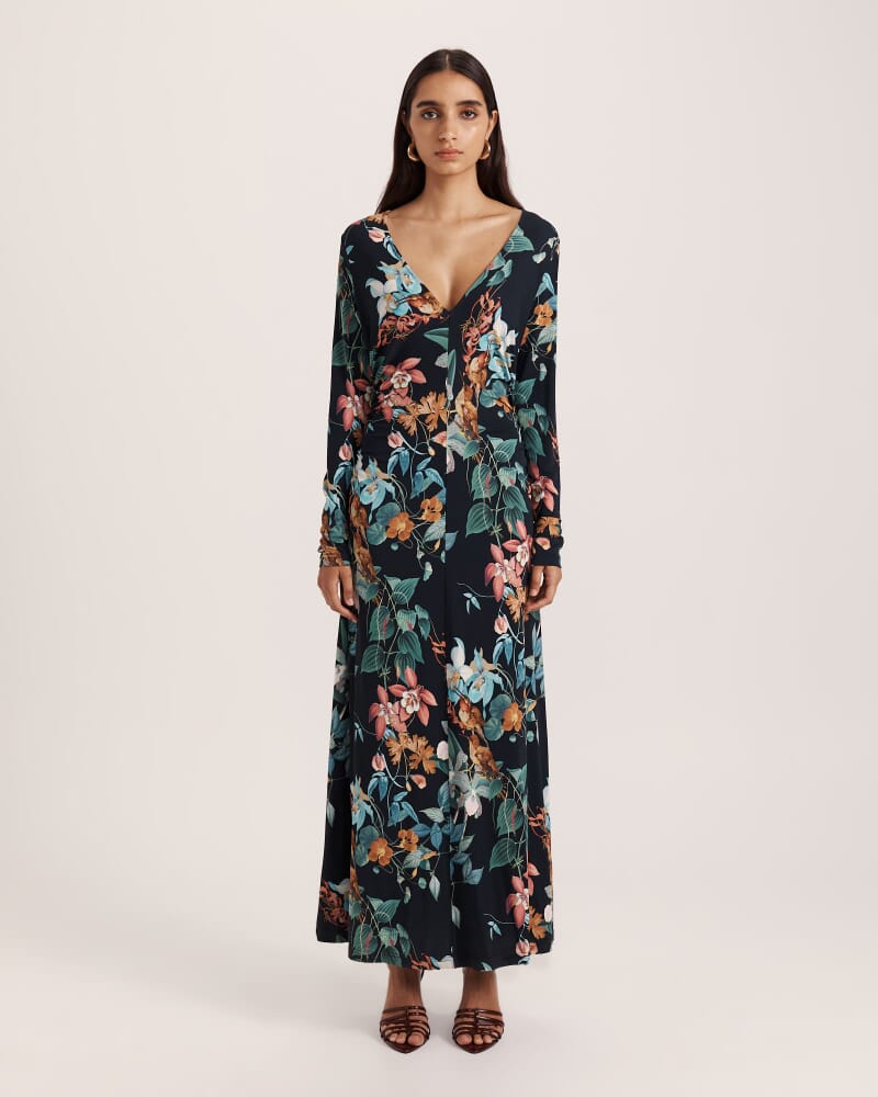 Harlow Long Sleeve Dress in MULTI