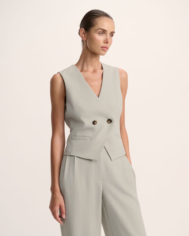 Dharma Double Breasted Vest in MINT
