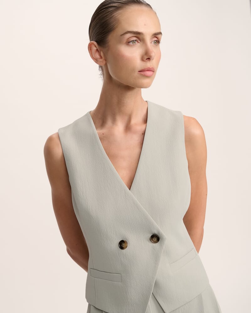 Dharma Double Breasted Vest in MINT