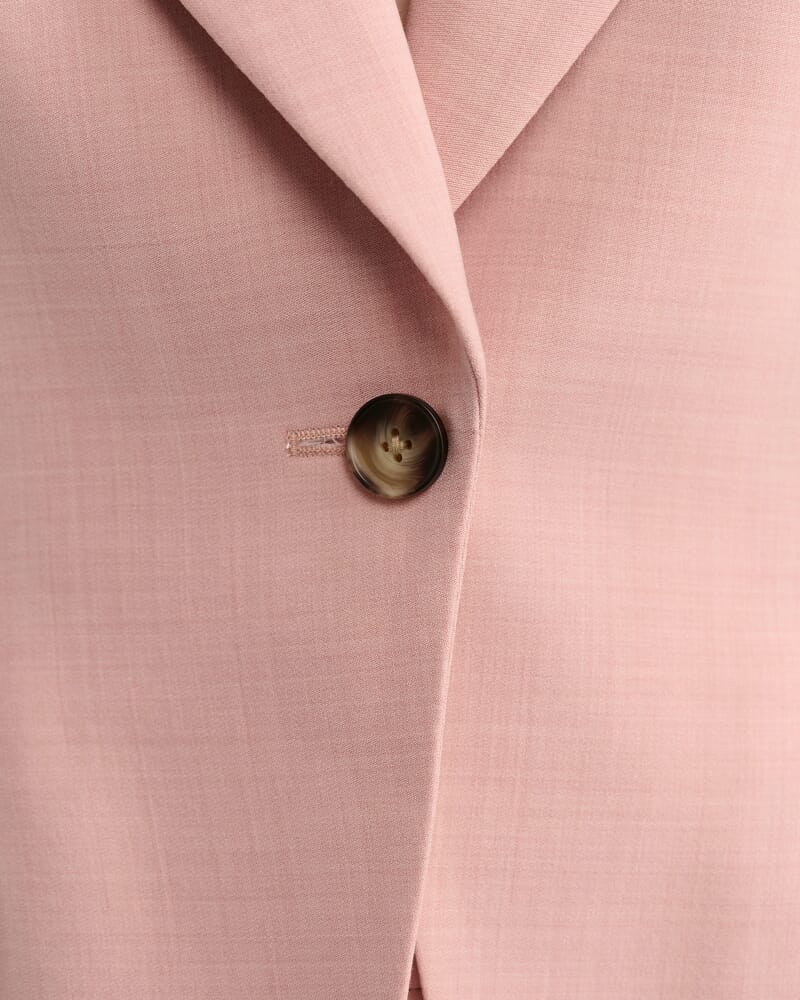 Celeste Fitted Wool Jacket in PINK SALT