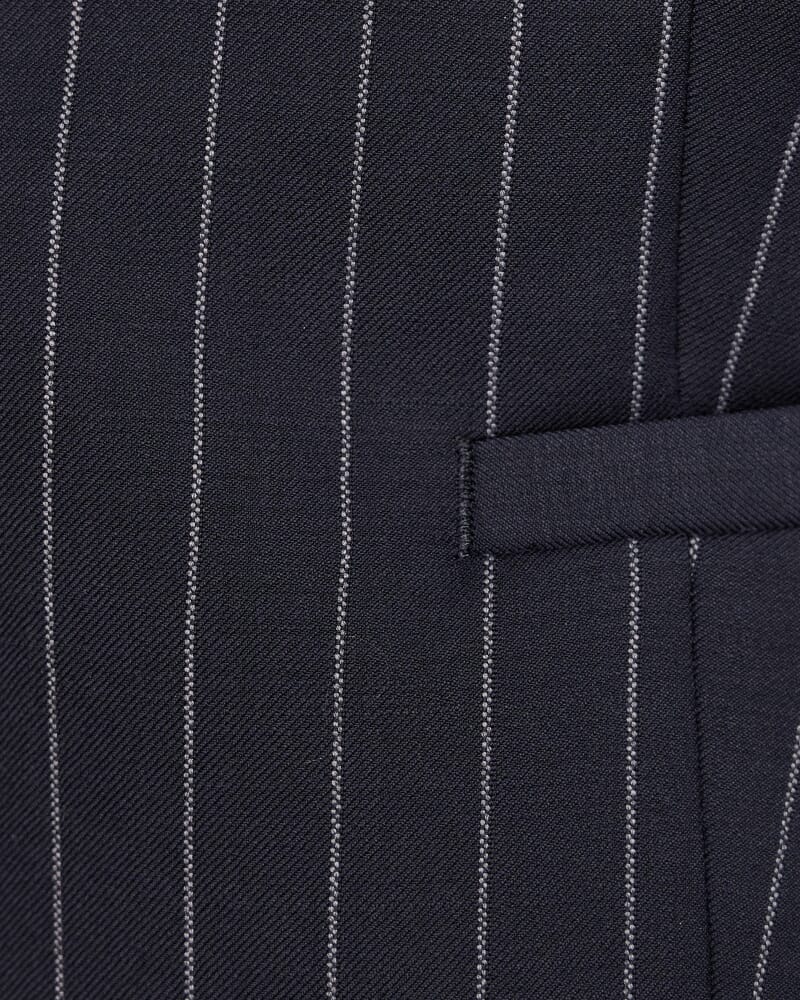 Polly Pinstripe Jacket in NAVY/IVORY