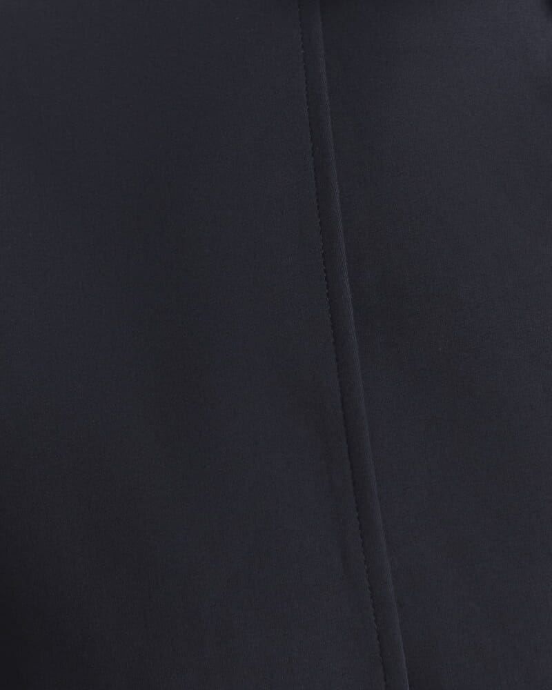 Tia Cropped Trench in BLACK