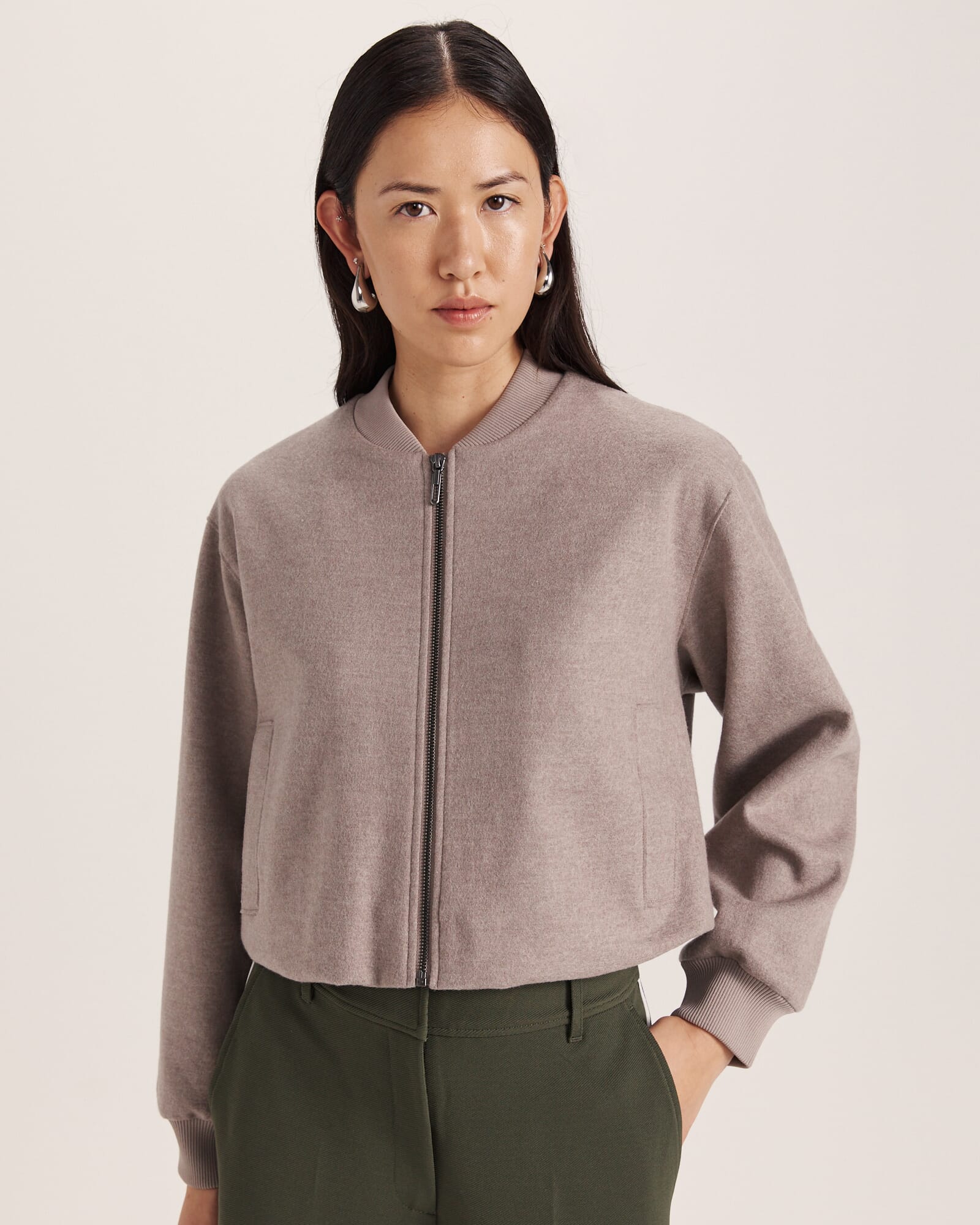 Karla Wool Bomber Jacket