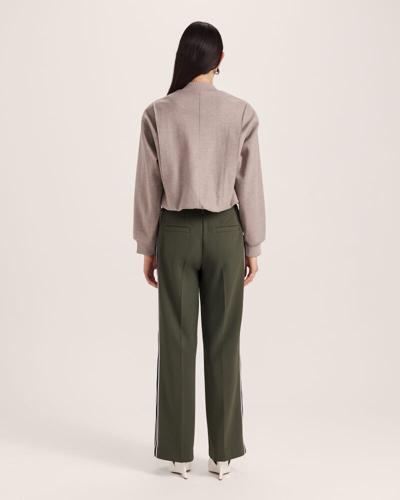 Karla Wool Bomber Jacket in MINK