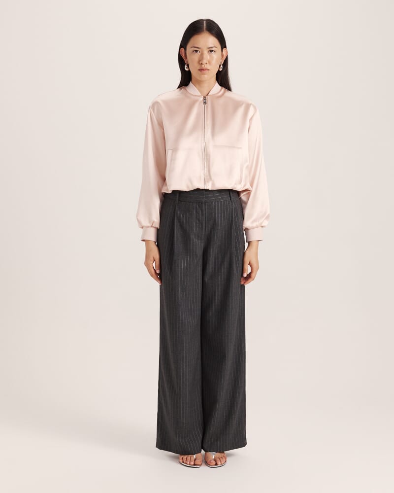 Sallee Satin Bomber in BLOSSOM