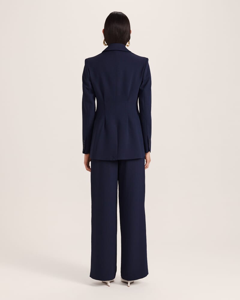 Dharma Stitch Detail Blazer in MIDNIGHT