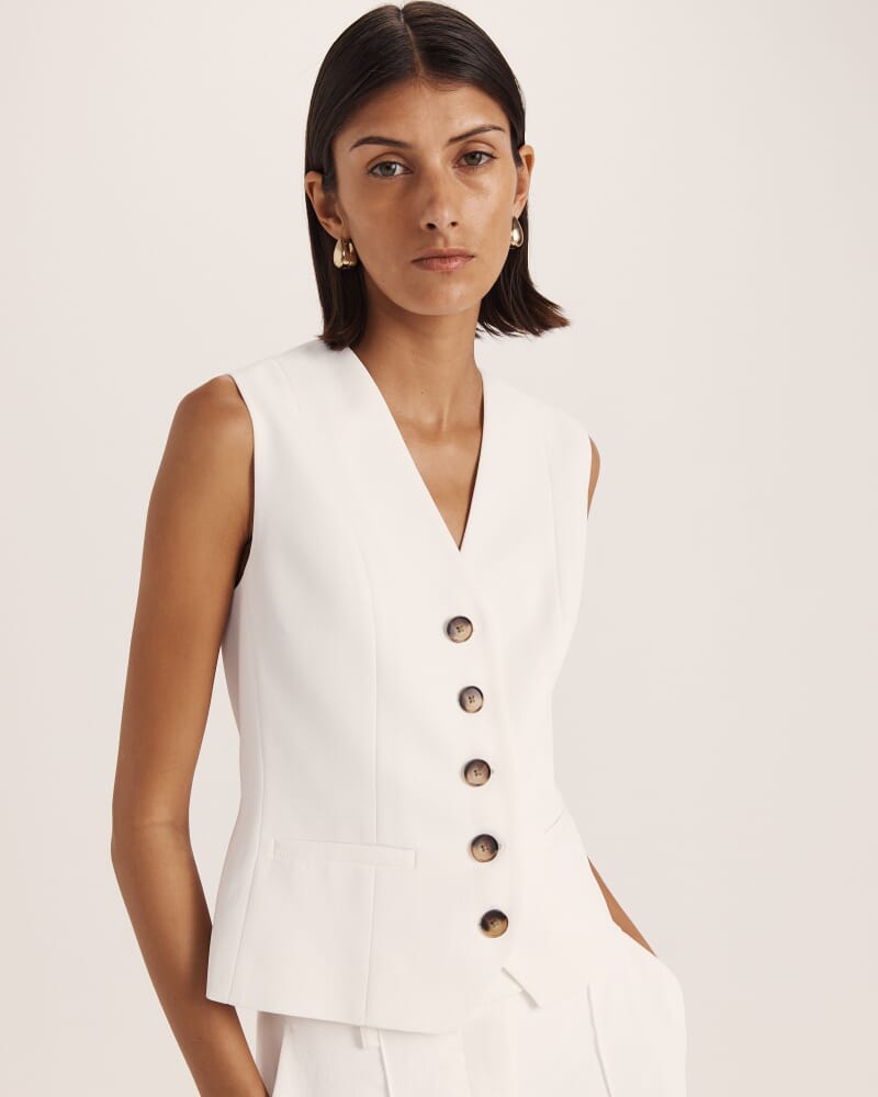 Dharma Vest in ALABASTER