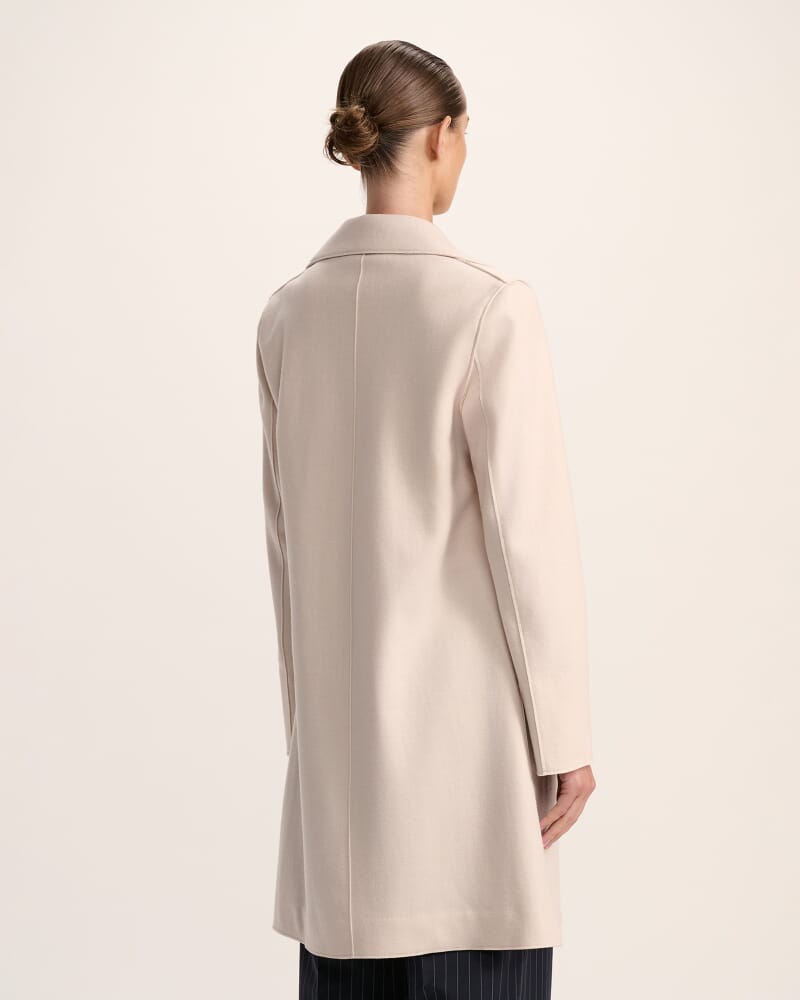 Karla Wool Short Coat in SOFT STONE