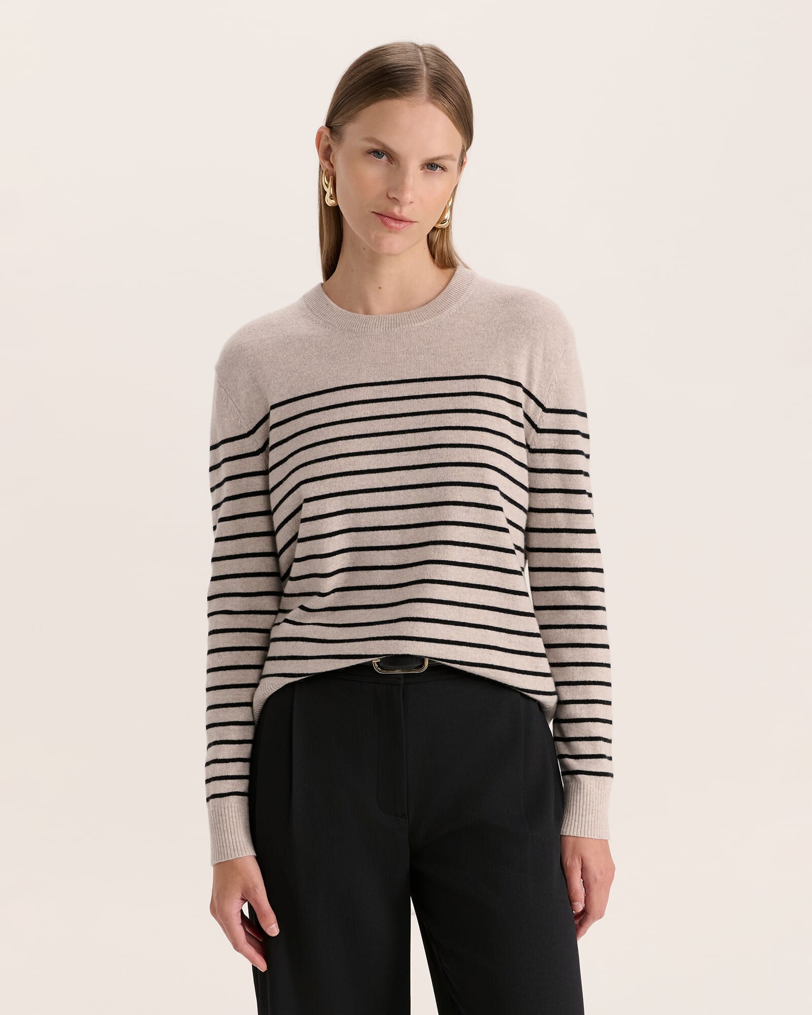 Nora Wool Cashmere Stripe Knit