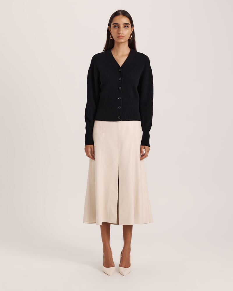 Cashmere Batwing Cardi in BLACK