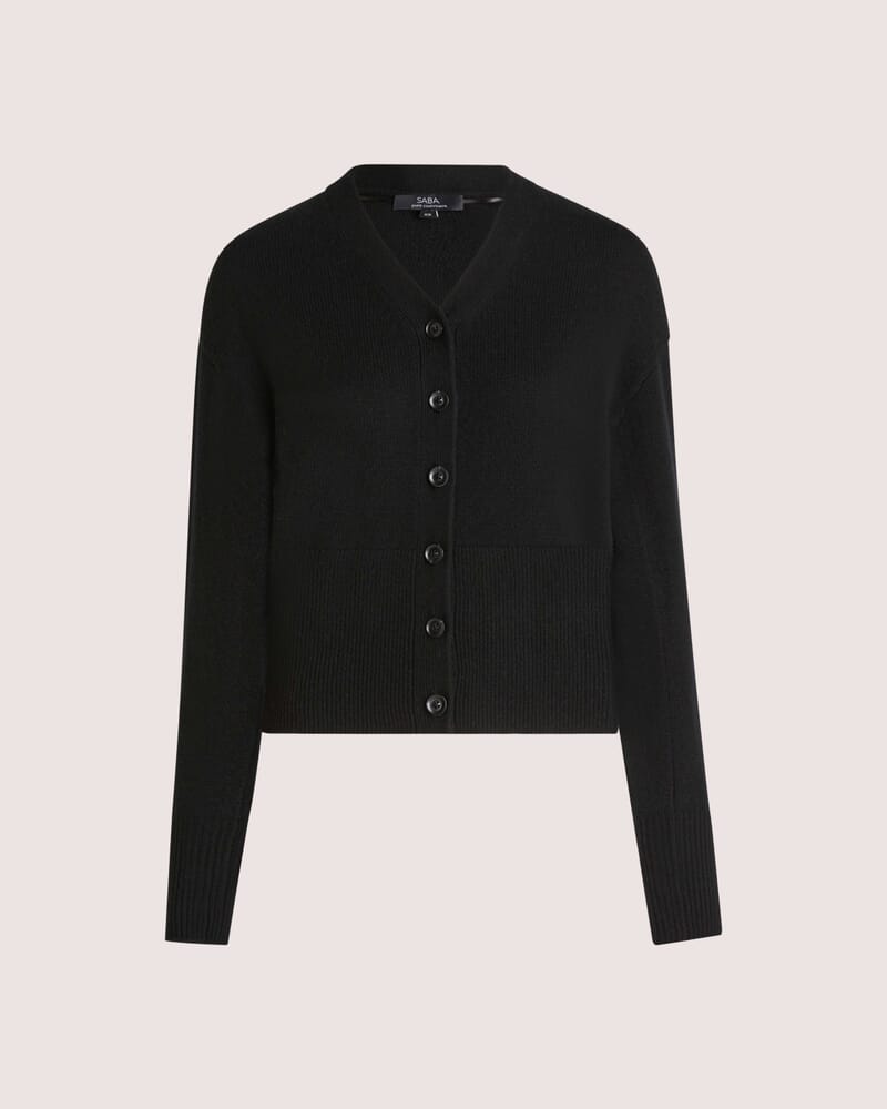 Cashmere Batwing Cardi in BLACK