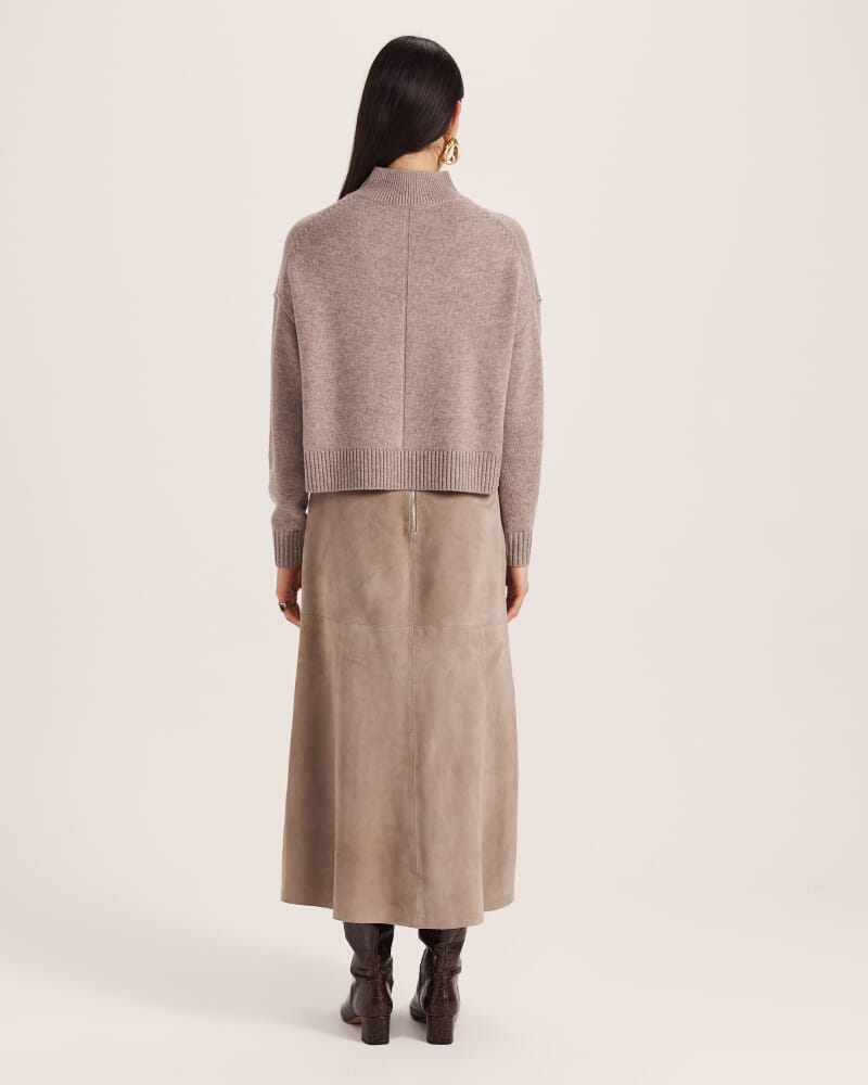 Nara Oversized Cashmere Blend Knit in PEBBLE MELANGE