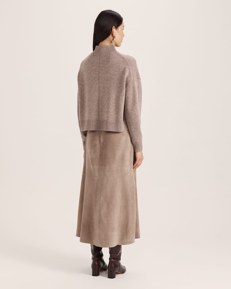 Nara Oversized Cashmere Blend Knit in PEBBLE MELANGE