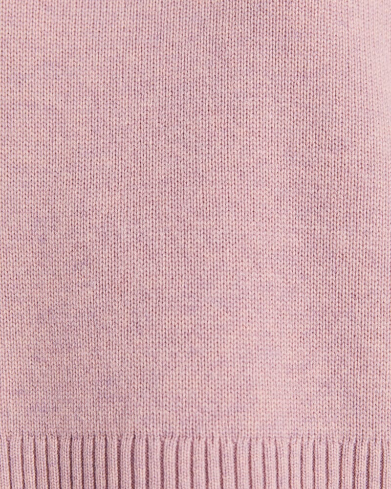 Nara Oversized Cashmere Blend Knit in PEONY