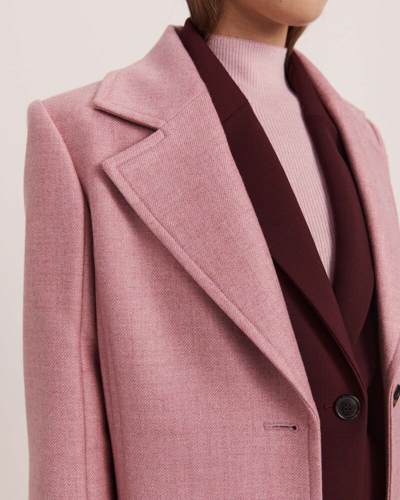 Estelle Long Sleeve Sparkling Knit in CARNATION