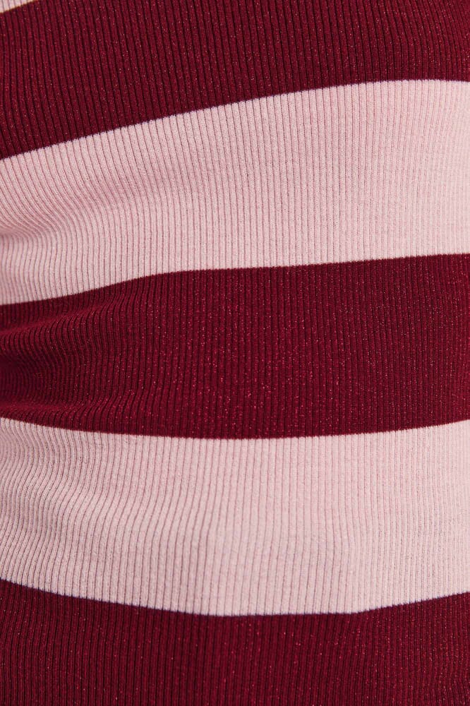 Estelle Long Sleeve Sparkling Knit in STRIPE