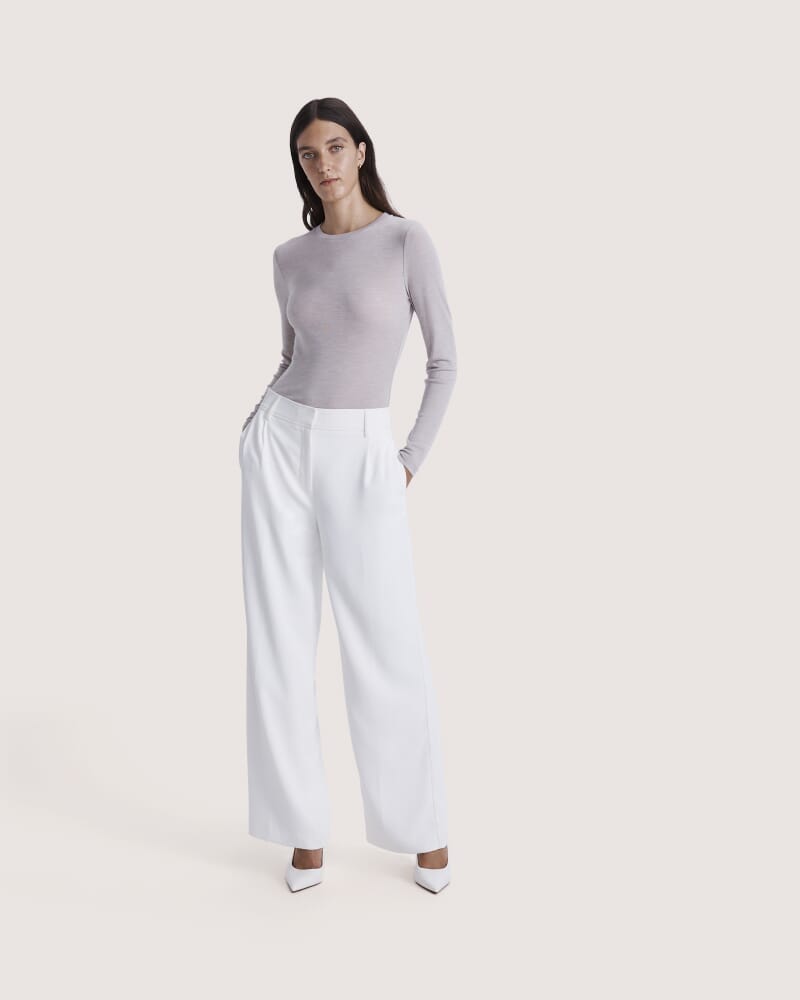 Dharma Tailored Wide Leg Pant in ALABASTER