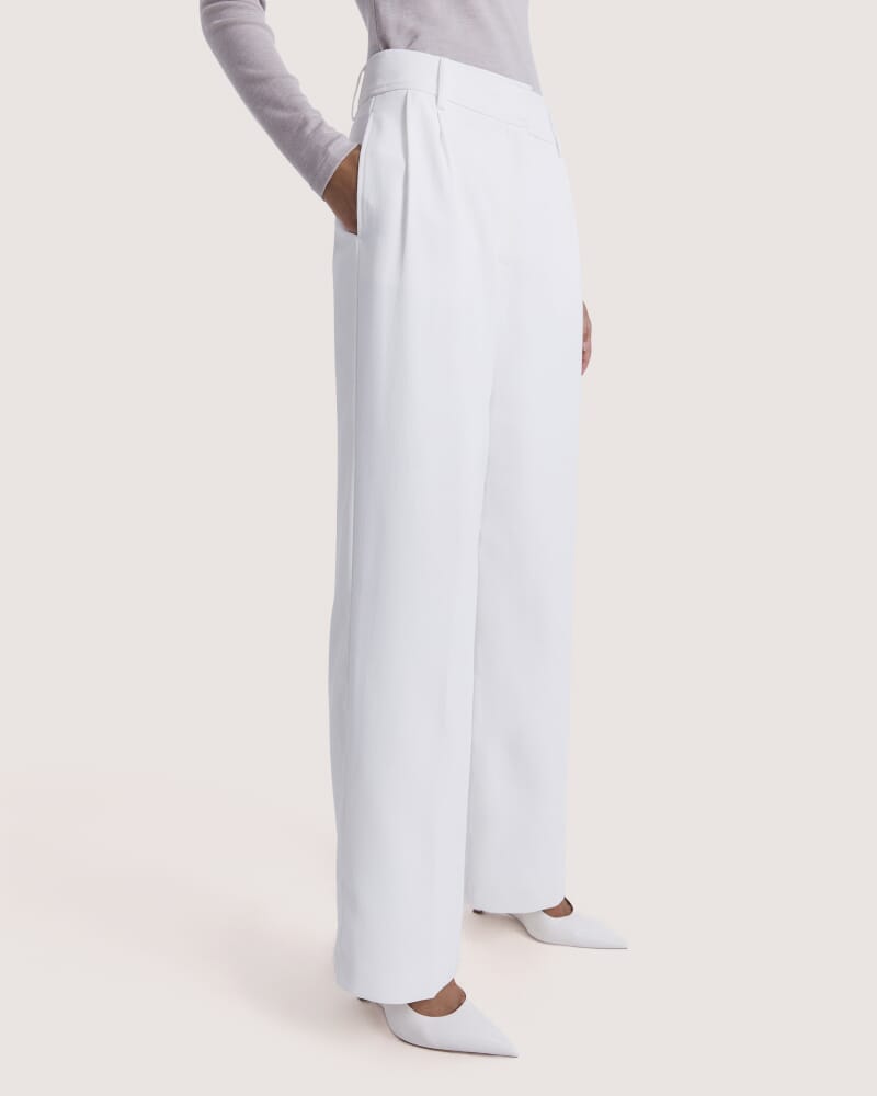 Dharma Tailored Wide Leg Pant in ALABASTER