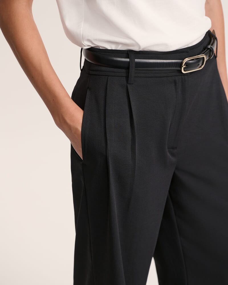 Dharma Tailored Wide Leg Pant in BLACK