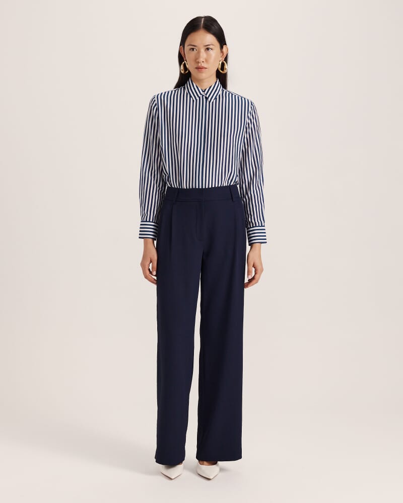 Dharma Tailored Wide Leg Pant in MIDNIGHT