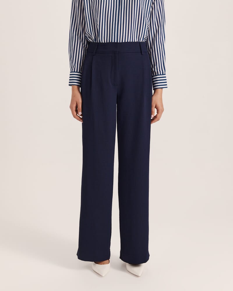 Dharma Tailored Wide Leg Pant in MIDNIGHT