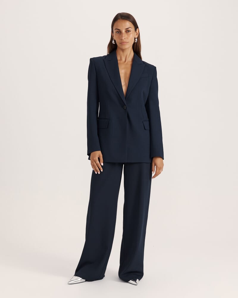 Dharma Tailored Wide Leg Pant in MIDNIGHT
