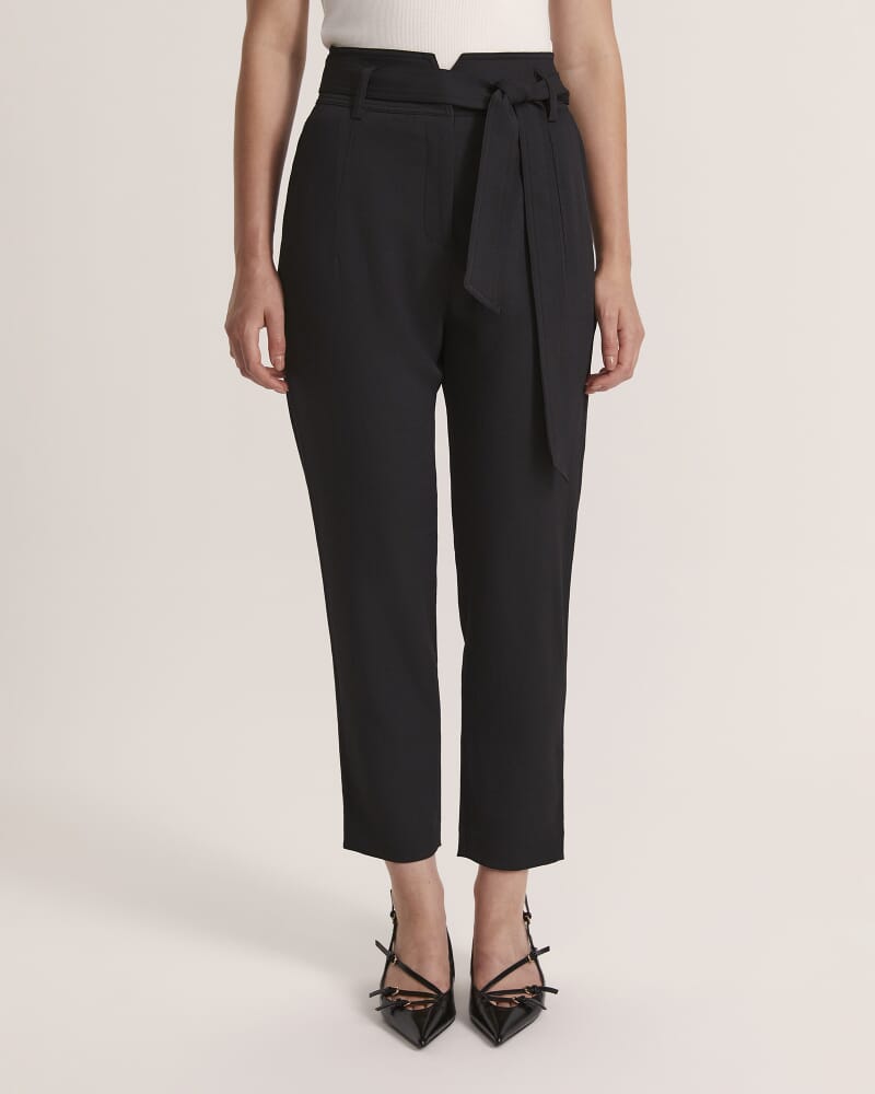 Dharma Belted Pant in BLACK