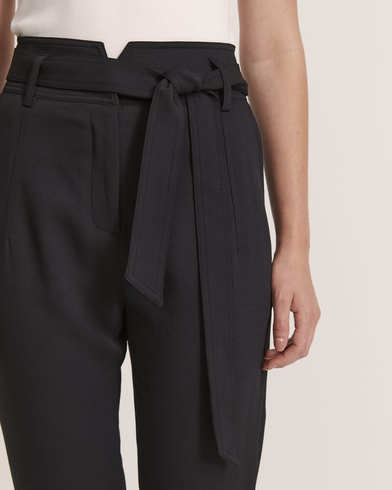 Dharma Belted Pant in BLACK