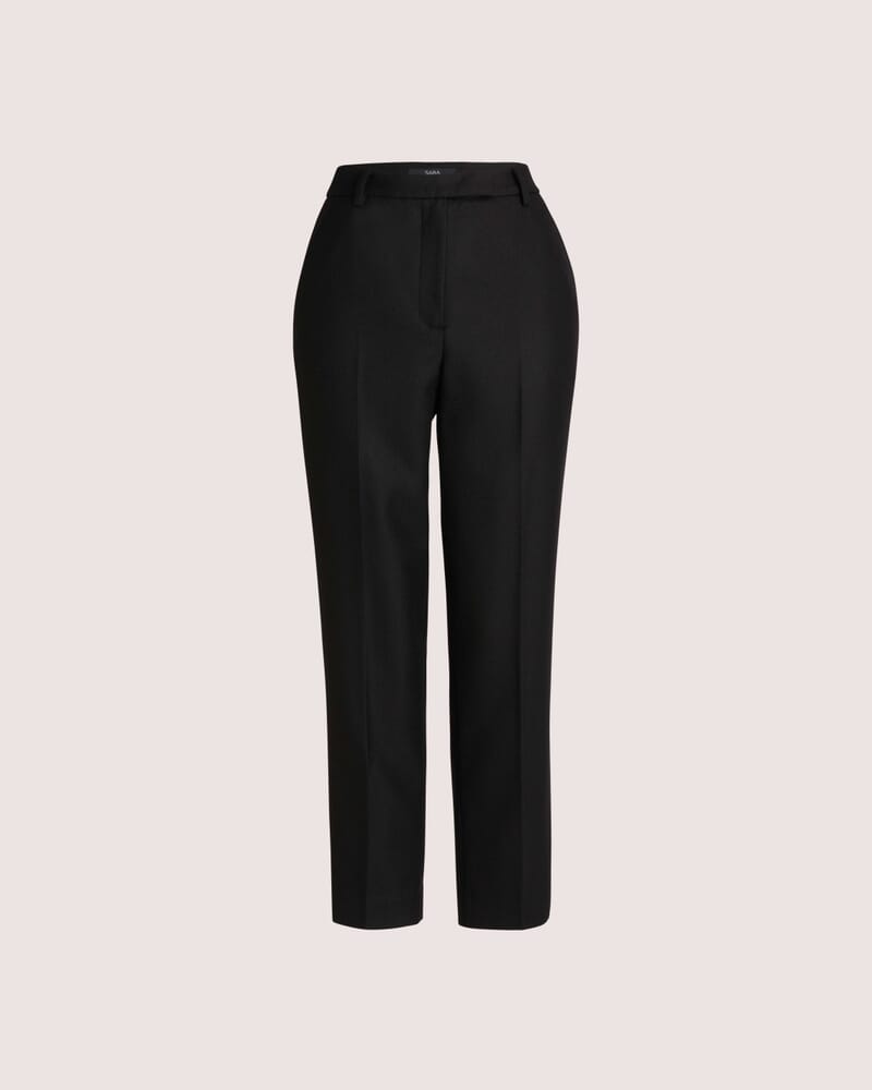 Prudence Wool Slim Leg Pant in BLACK