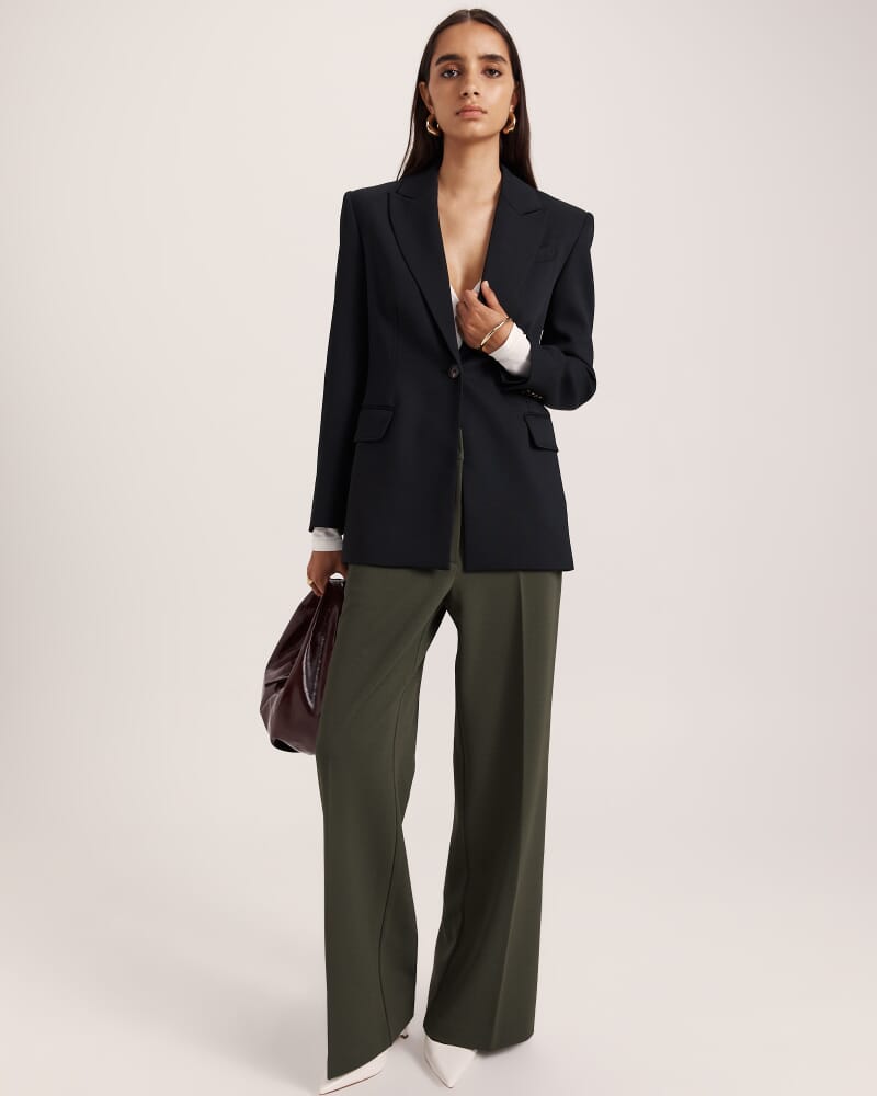 Anais Stripe Pant in KHAKI