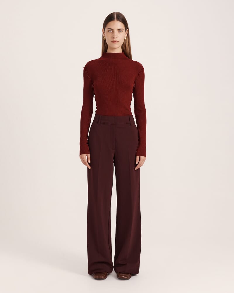 Anais Stripe Pant in MULBERRY