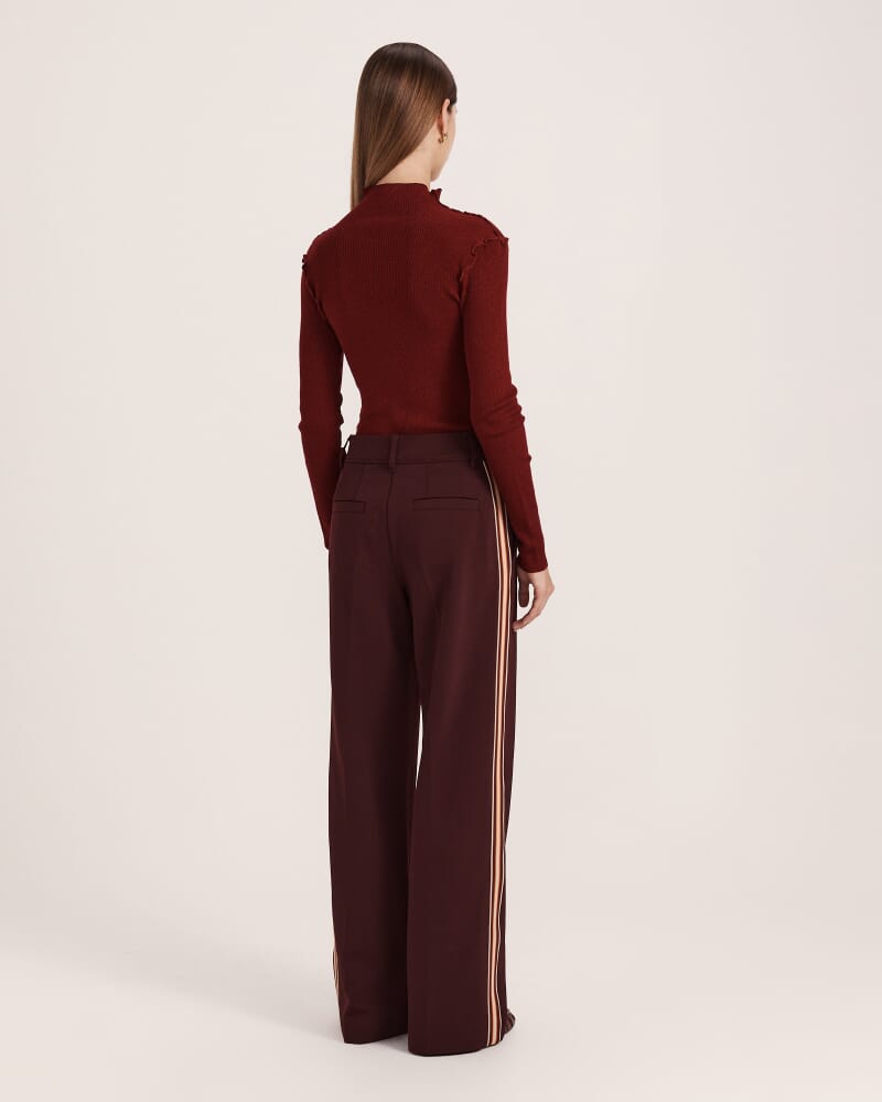 Anais Stripe Pant in MULBERRY