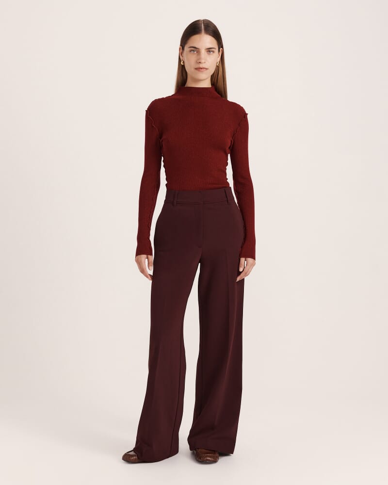 Anais Stripe Pant in MULBERRY