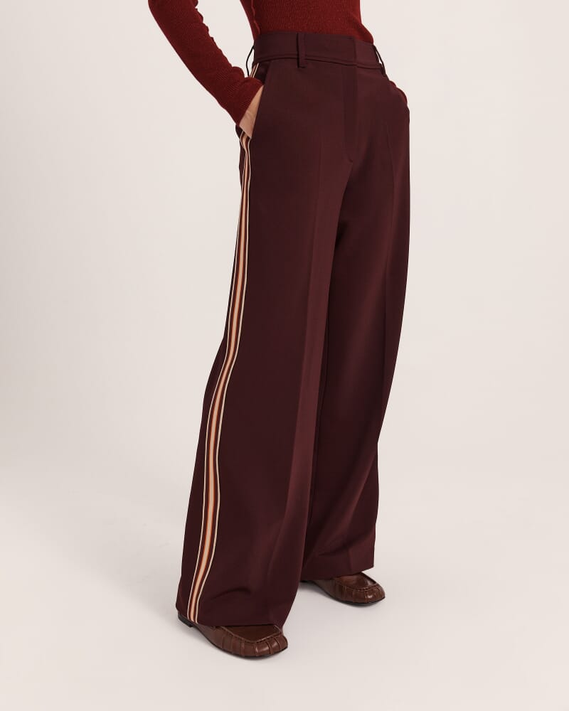 Anais Stripe Pant in MULBERRY