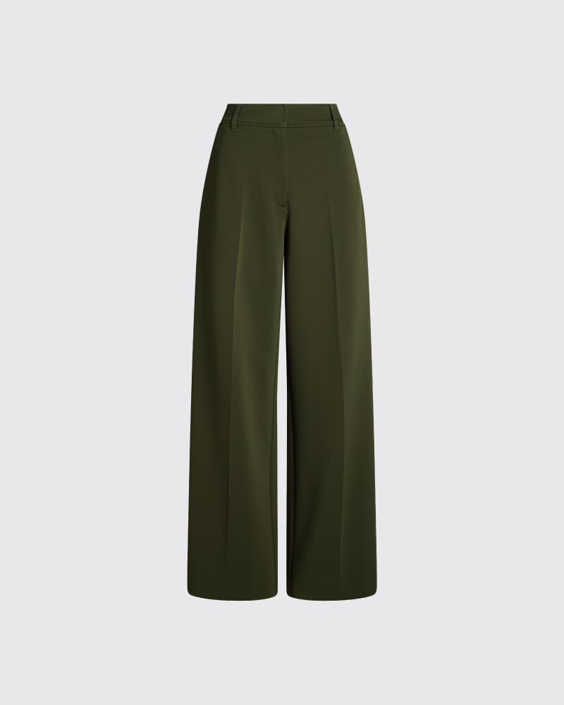 Anais Stripe Pant in OLIVE