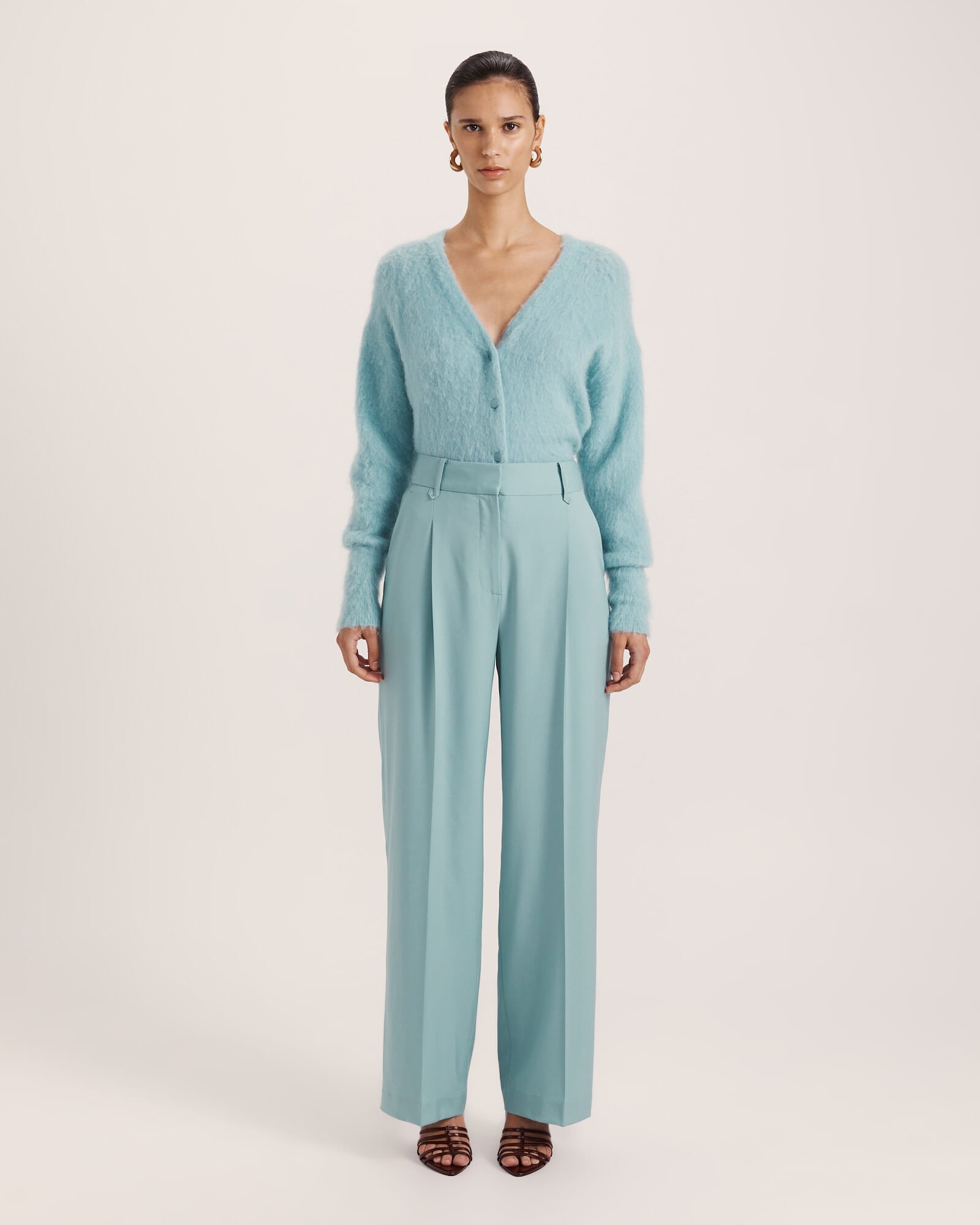 Suki Wide Leg Wool Pant