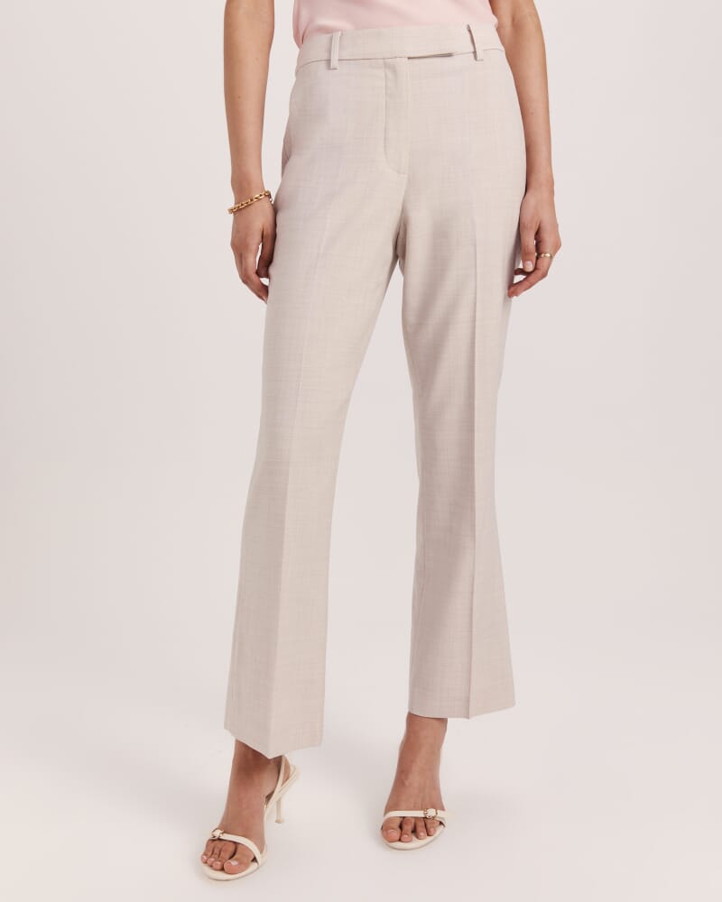 Celeste Wool Cropped Pant in OATMEAL MELANGE