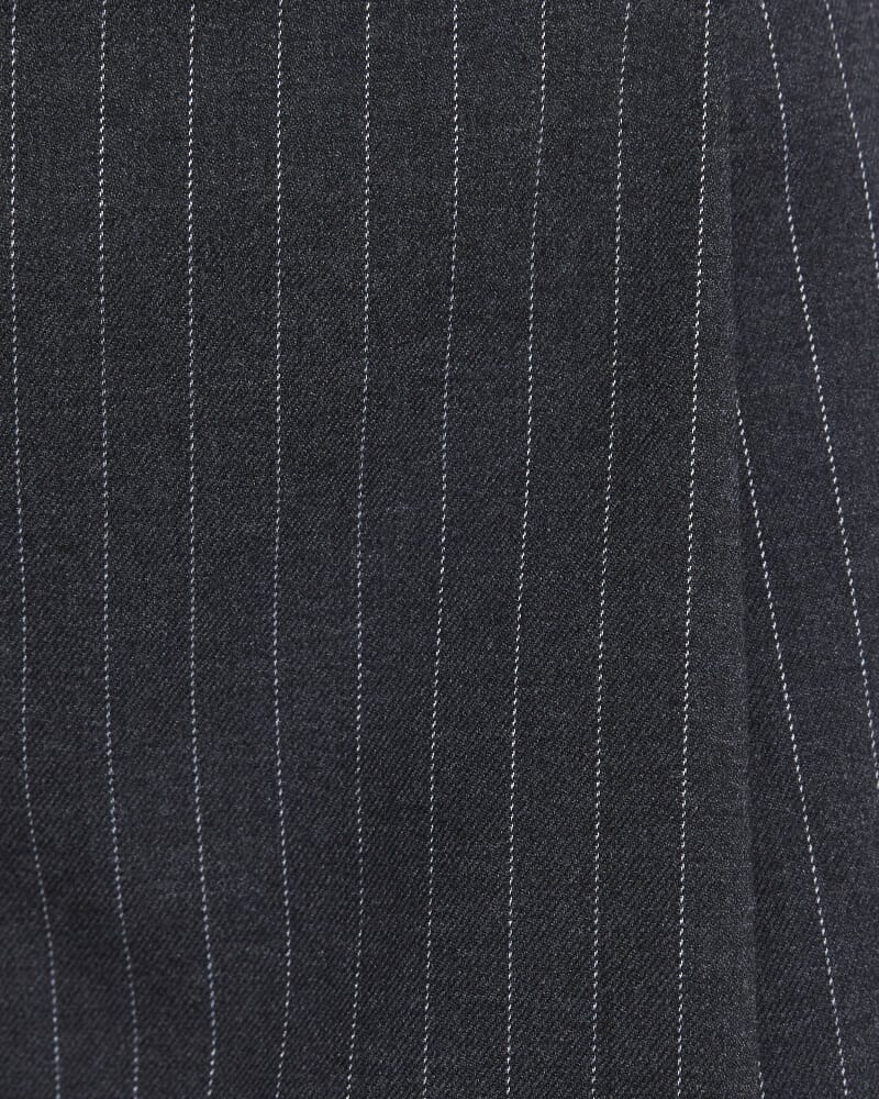 Bobbi Tailored Wide Leg Pant in CHARCOAL/IVORY